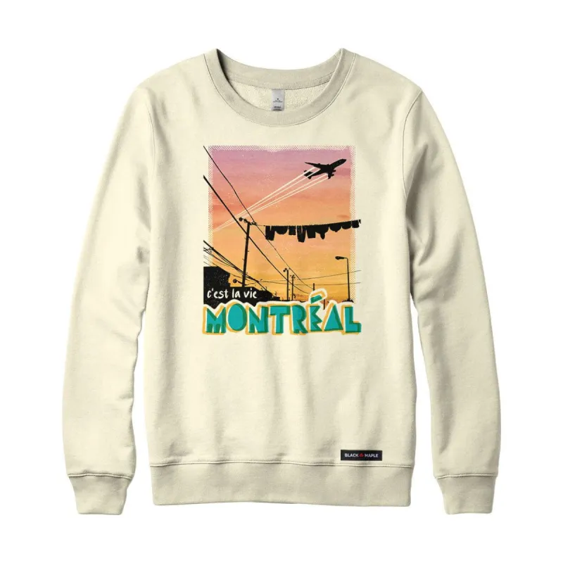 C'est La Vie Montreal Crewneck Sweatshirt sold by Black Maple Trading