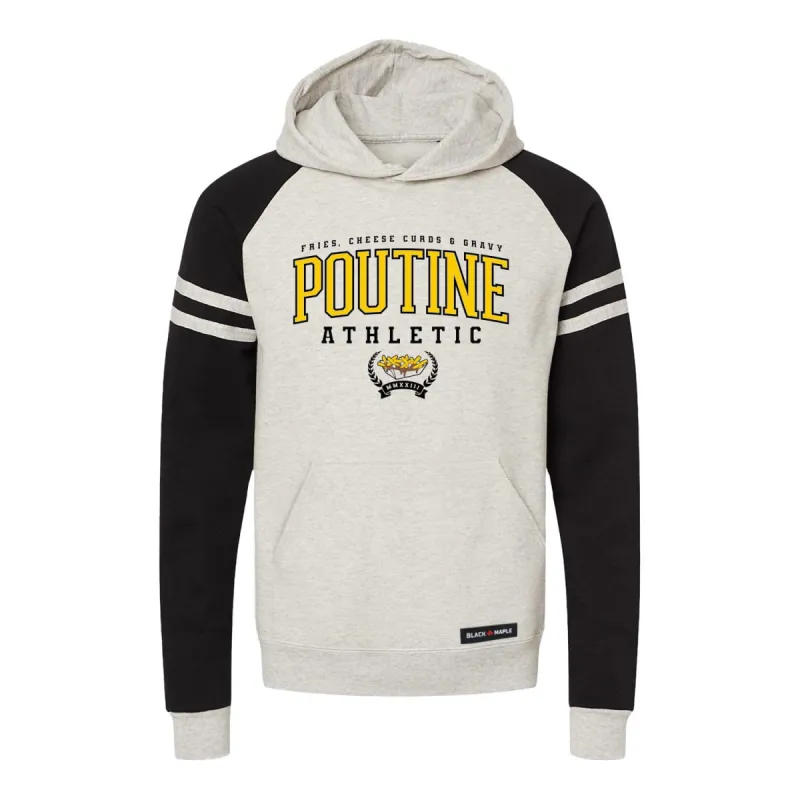Poutine Athletic Varsity Hooded Sweatshirt sold by Black Maple Trading