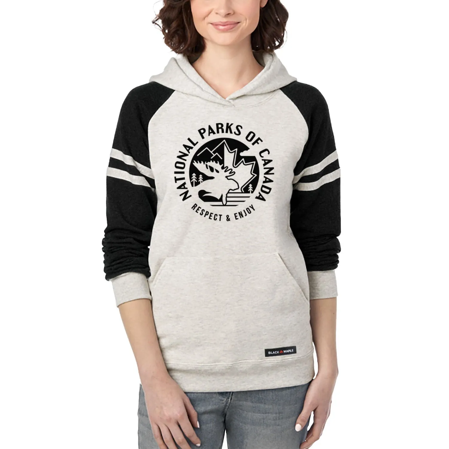National Parks of Canada Varsity Hooded Sweatshirt sold by Black Maple Trading product image thumbnail 3