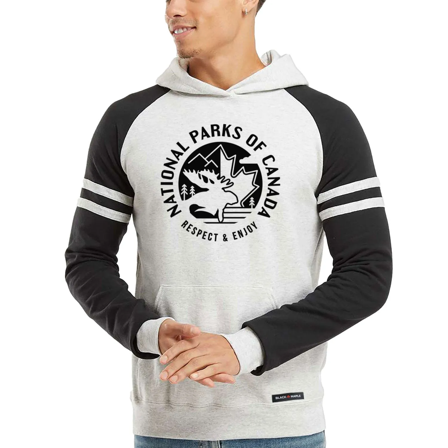National Parks of Canada Varsity Hooded Sweatshirt sold by Black Maple Trading product image thumbnail 2
