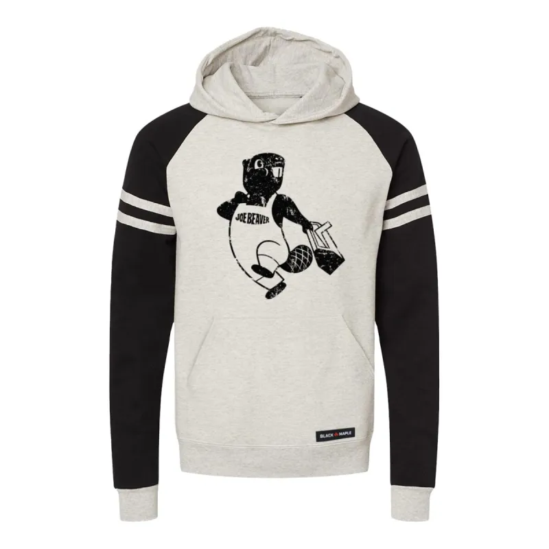 Joe Beaver Varsity Hooded Sweatshirt sold by Black Maple Trading