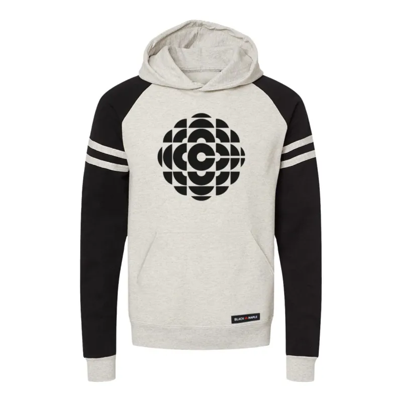 CBC 1974 Black Logo Varsity Hooded Sweatshirt sold by Black Maple Trading