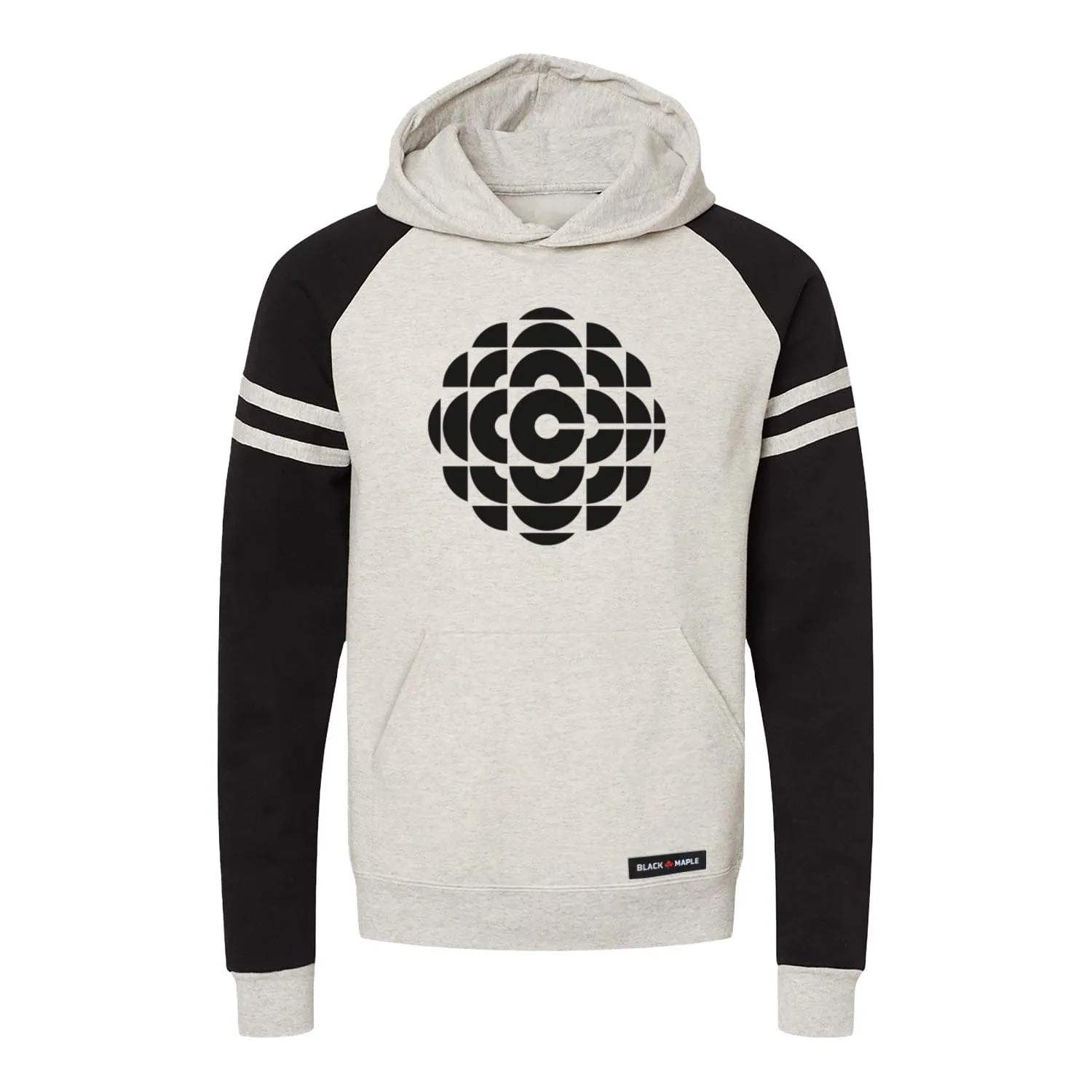 CBC 1974 Black Logo Varsity Hooded Sweatshirt sold by Black Maple Trading