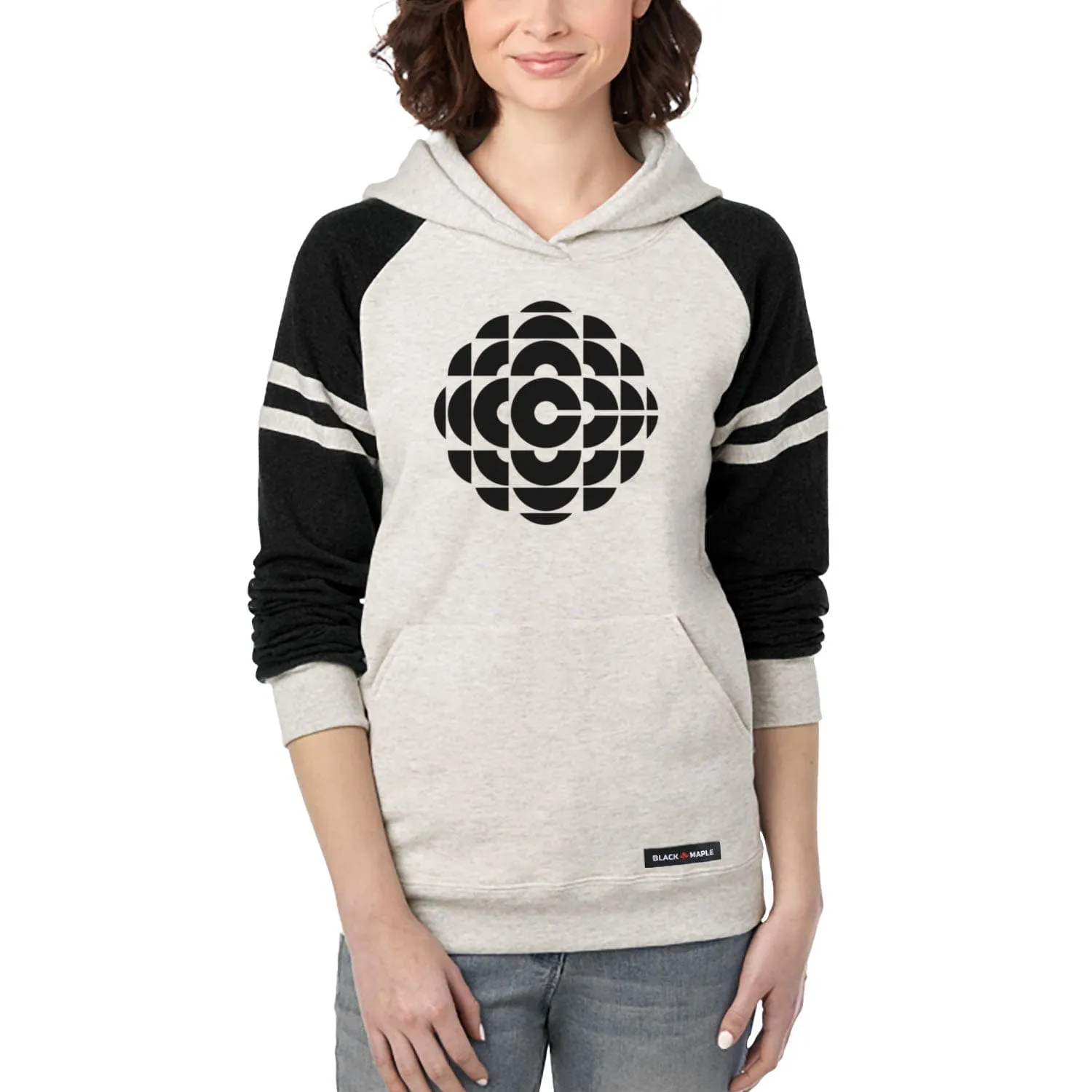 CBC 1974 Black Logo Varsity Hooded Sweatshirt sold by Black Maple Trading product image thumbnail 3