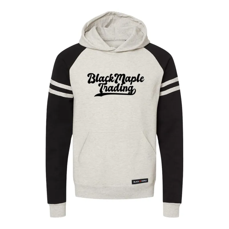 Black Maple Trading Script Logo Varsity Hooded Sweatshirt sold by Black Maple Trading