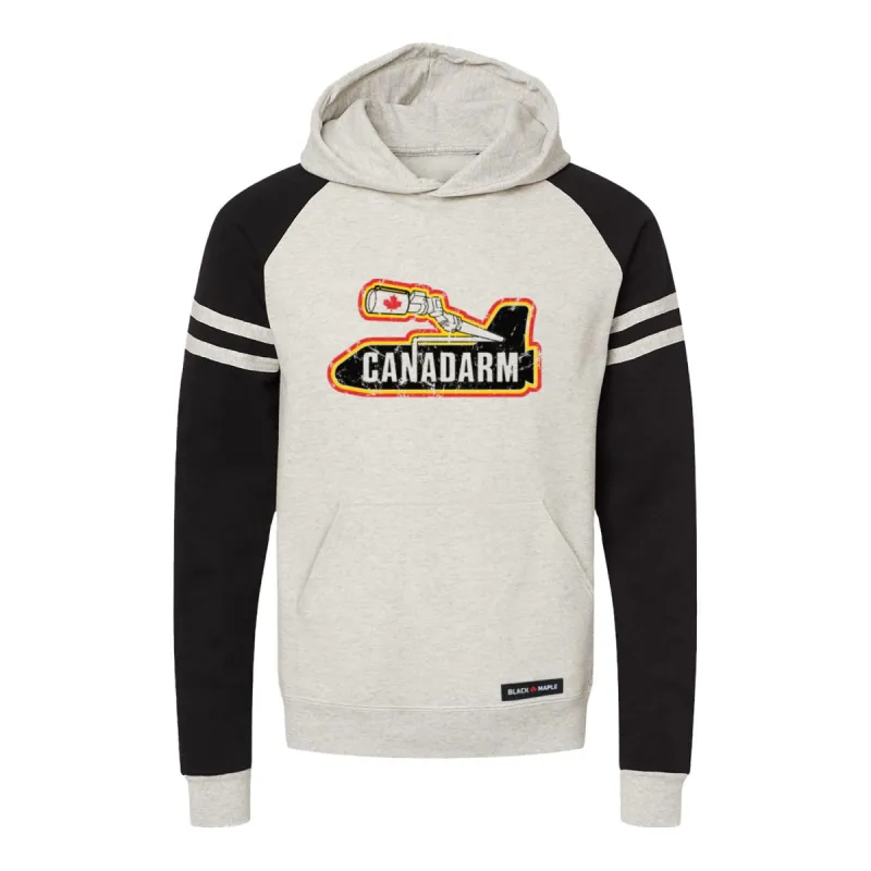 Canadarm Logo Varsity Hooded Sweatshirt sold by Black Maple Trading