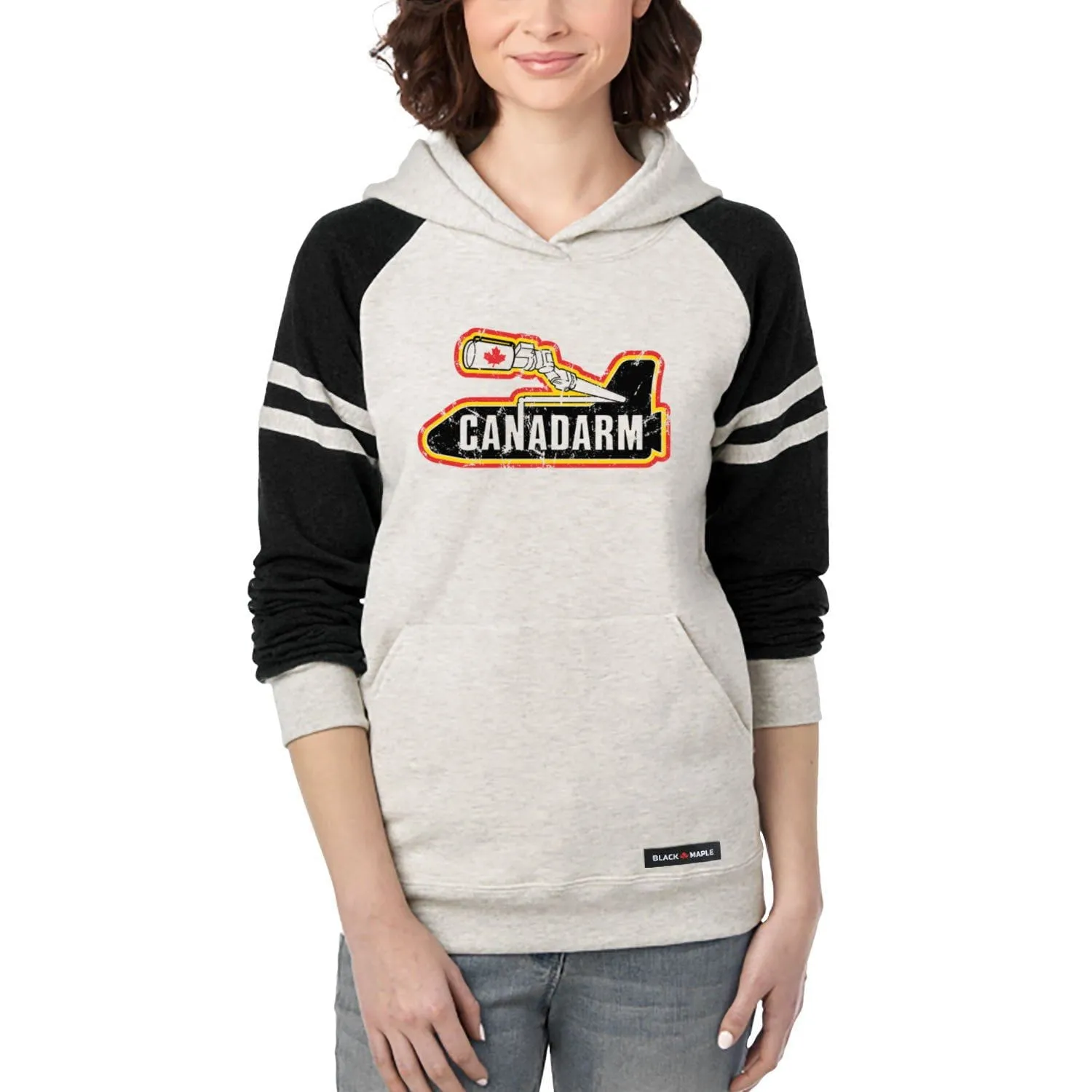 Canadarm Logo Varsity Hooded Sweatshirt sold by Black Maple Trading product image thumbnail 3
