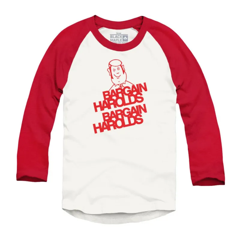Bargain Harolds Raglan Baseball Shirt sold by Black Maple Trading
