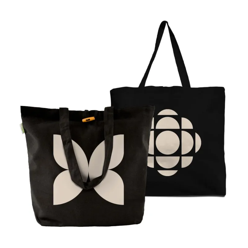 Radio-Canada Butterfly Recycled Cotton Tote Bag sold by Black Maple Trading