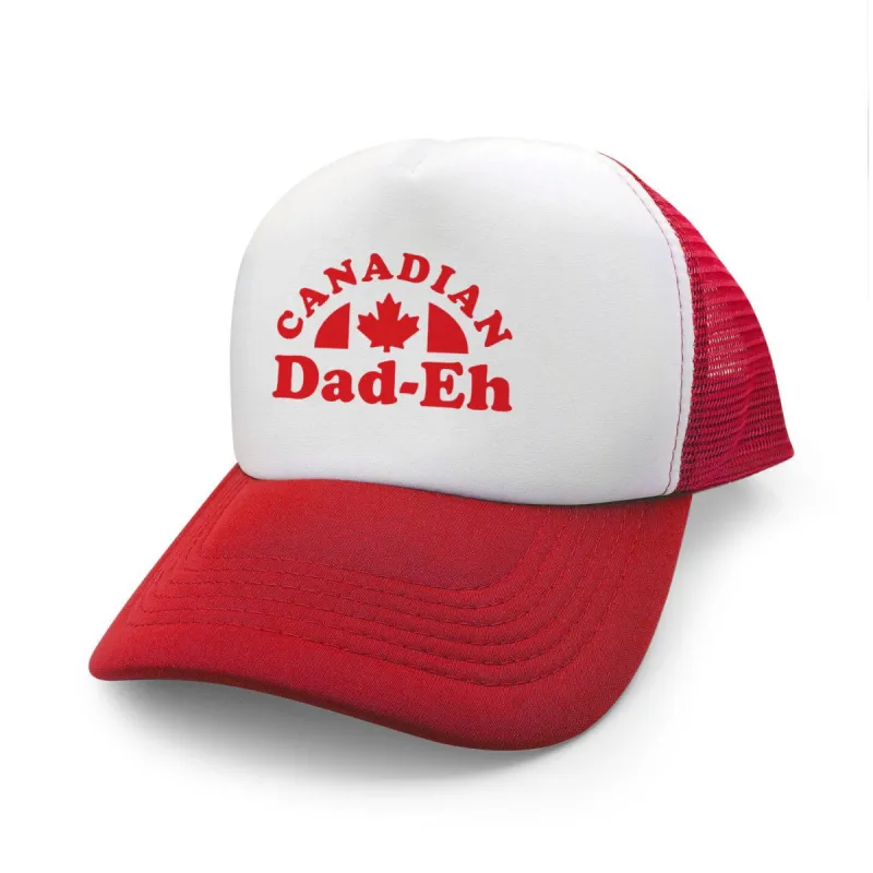 Canadian Dad-eh Retro Foam Trucker Hat sold by Black Maple Trading