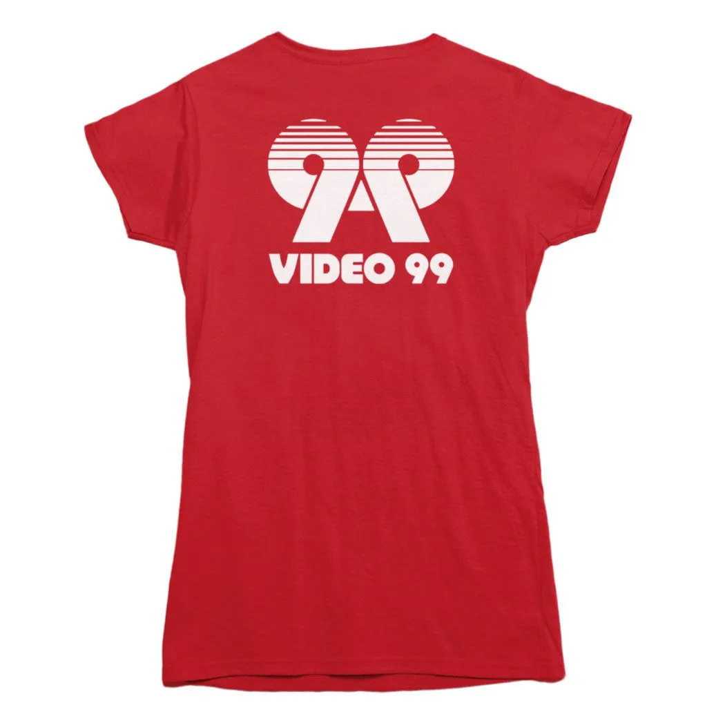Video 99 White Logo T-shirt sold by Black Maple Trading product image thumbnail 4