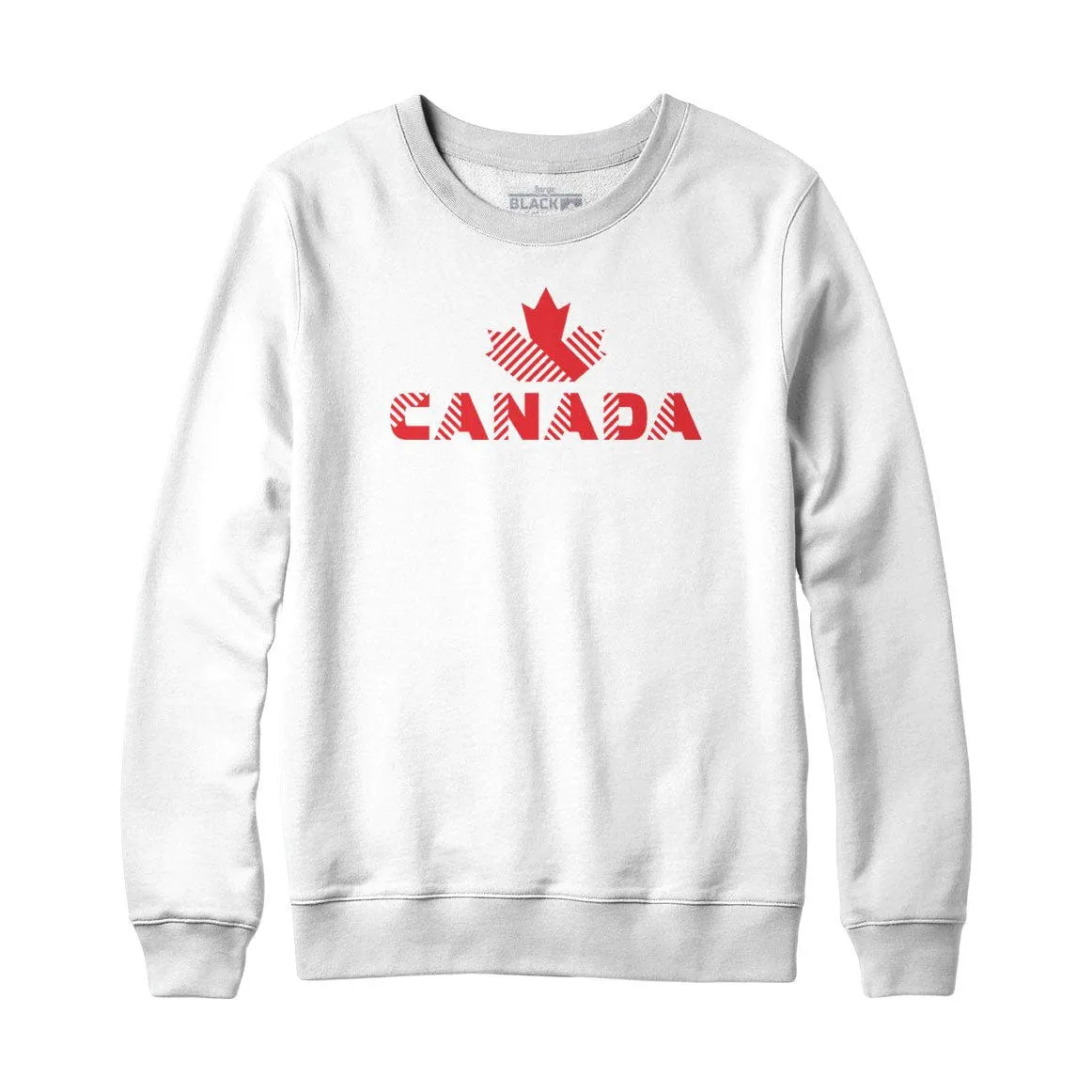 Canada Striped Design Sweatshirt or Hoodie sold by Black Maple Trading product image thumbnail 2