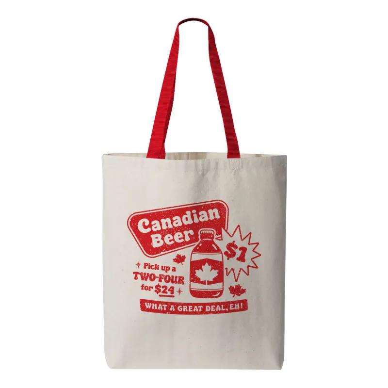 Canadian Dollar Beer Totebag sold by Black Maple Trading