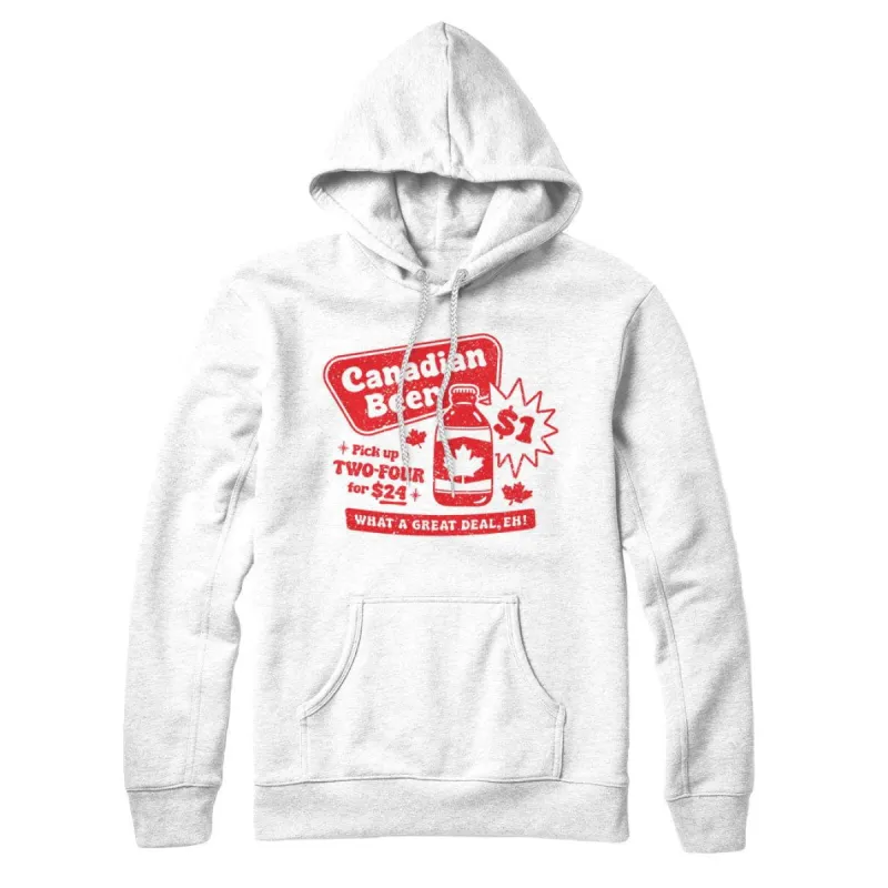 Canadian Dollar Beer Sweatshirt or Hoodie sold by Black Maple Trading