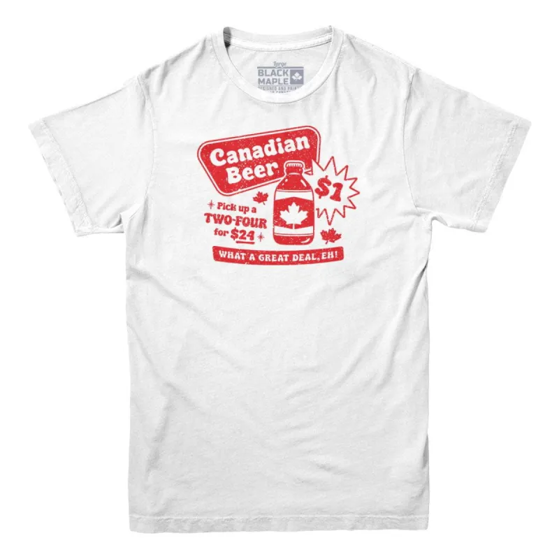 Canadian Dollar Beer T-shirt sold by Black Maple Trading