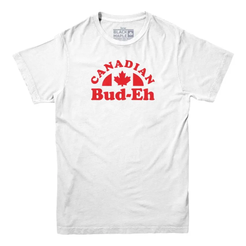 Canadian Bud-eh T-shirt sold by Black Maple Trading