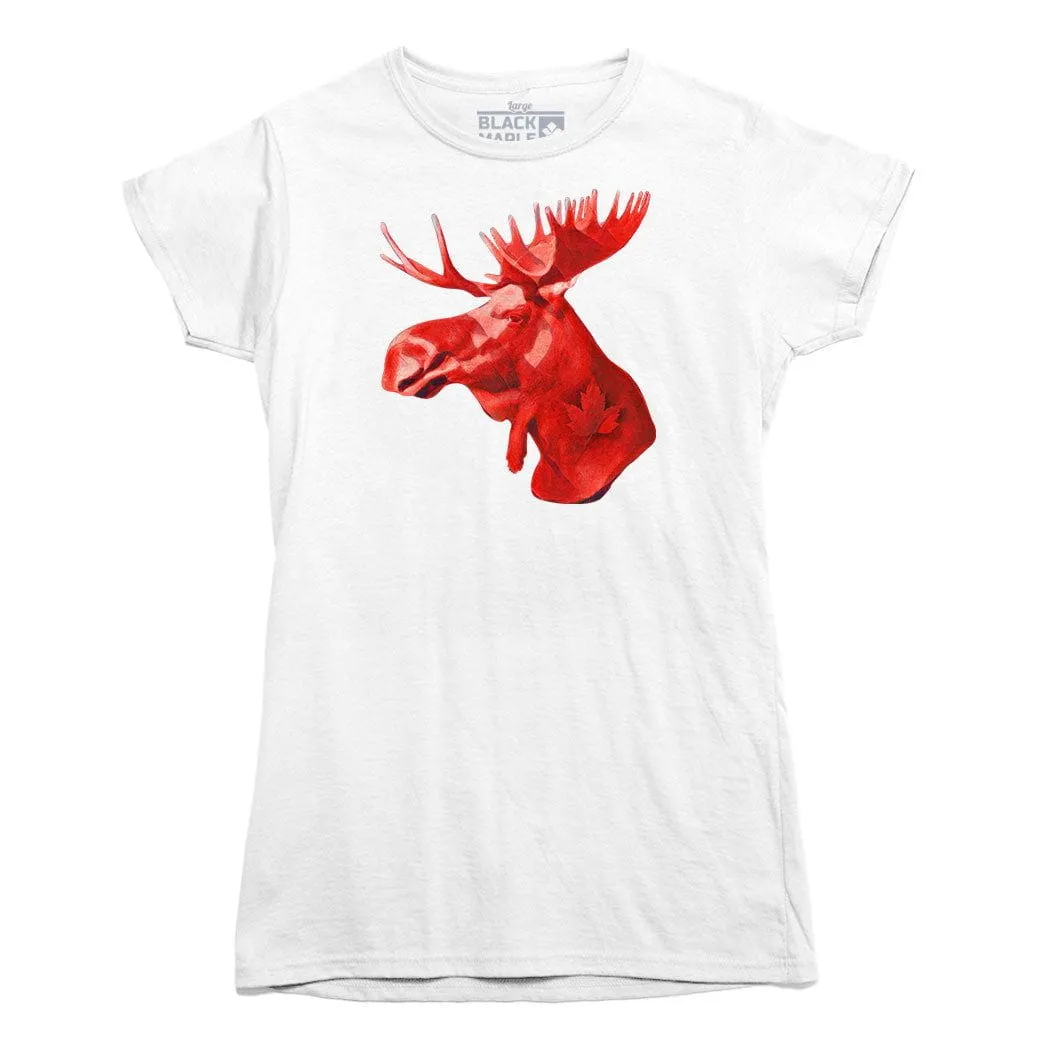 Proud Canadian Moose T-shirt sold by Black Maple Trading product image thumbnail 3