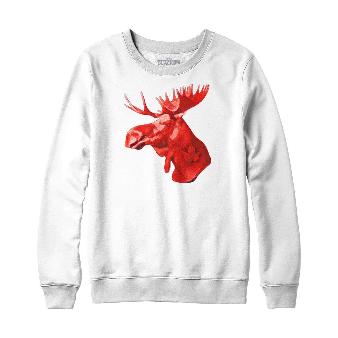 Proud Canadian Moose Sweatshirt or Hoodie sold by Black Maple Trading product image thumbnail 2