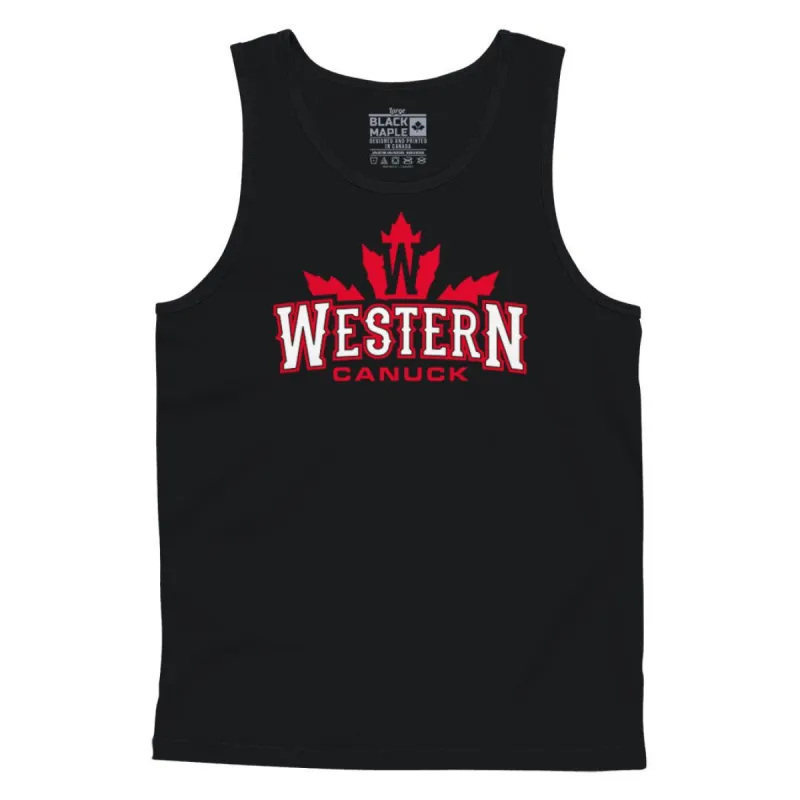 Western Canuck Tanktop sold by Black Maple Trading