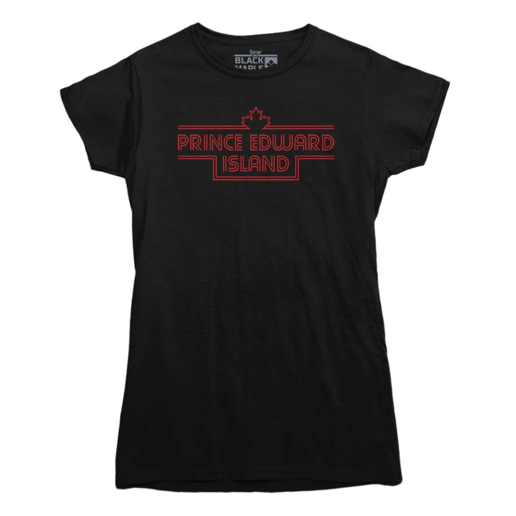 Prince Edward Island Retro Stripe T-shirt sold by Black Maple Trading product image thumbnail 4