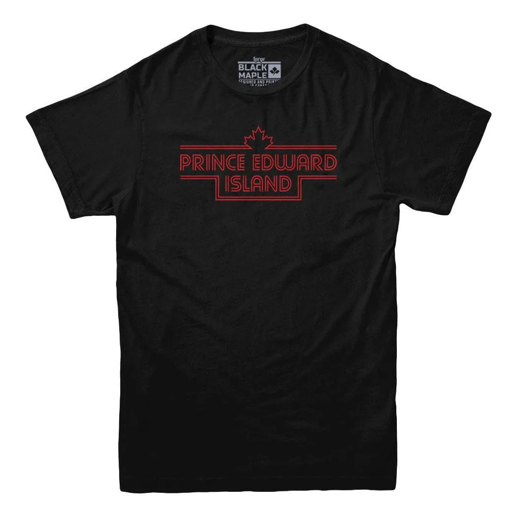Prince Edward Island Retro Stripe T-shirt sold by Black Maple Trading product image thumbnail 3
