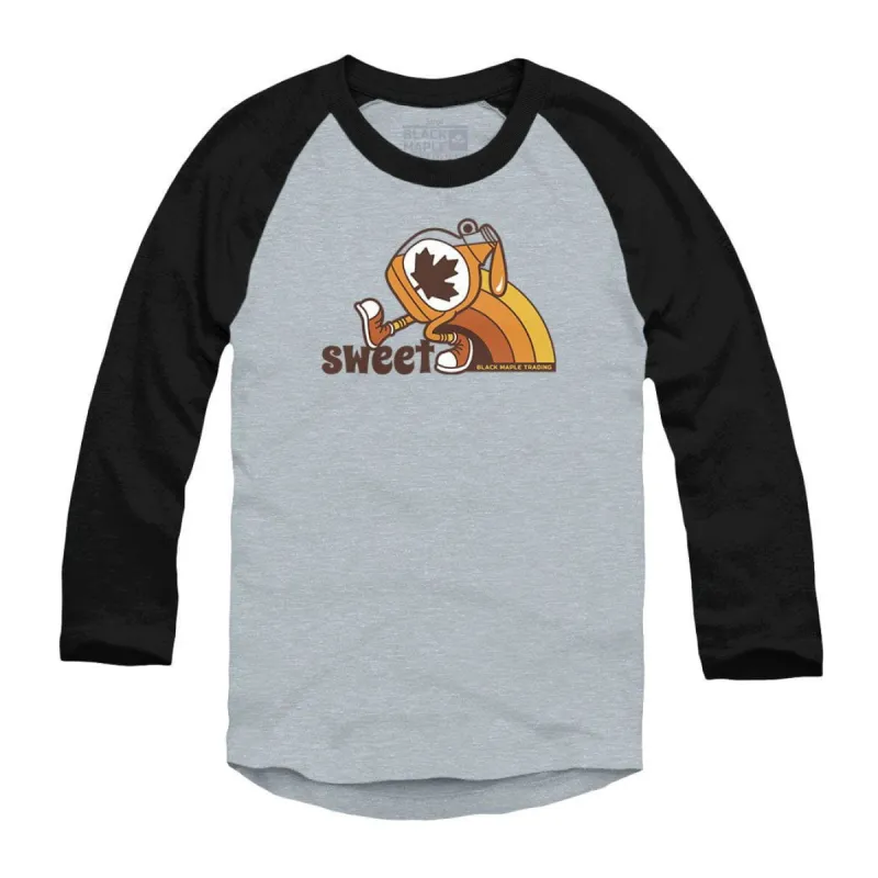 Sweet Maple Syrup Raglan Baseball Shirt sold by Black Maple Trading