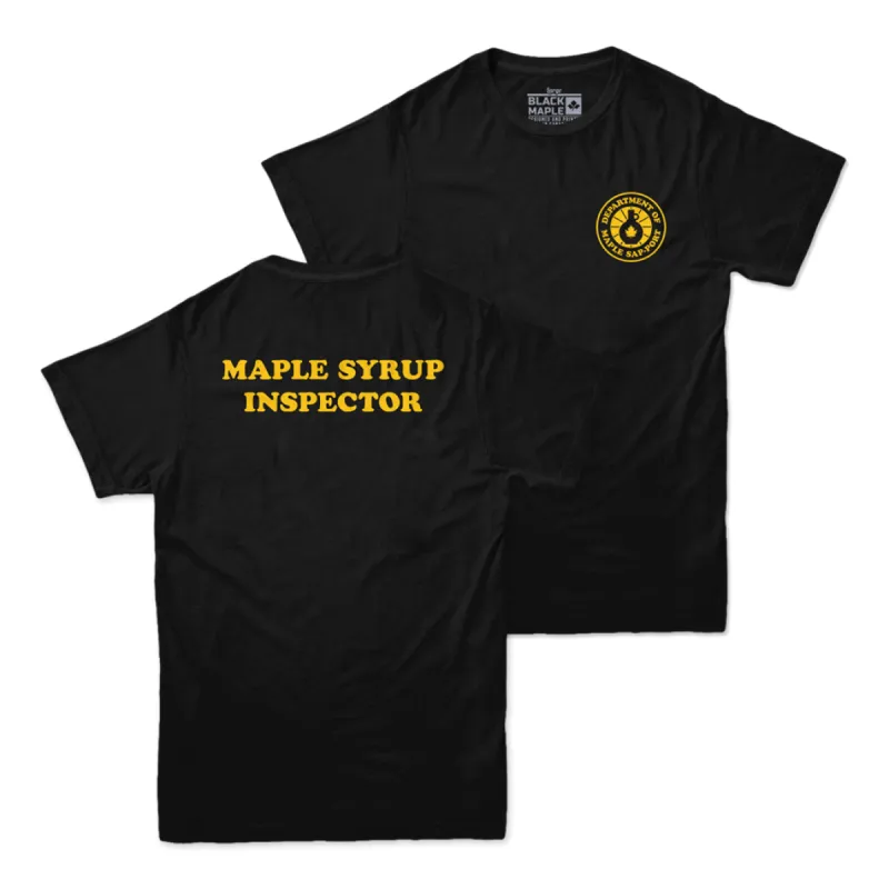 Maple Syrup Inspector T-shirt sold by Black Maple Trading