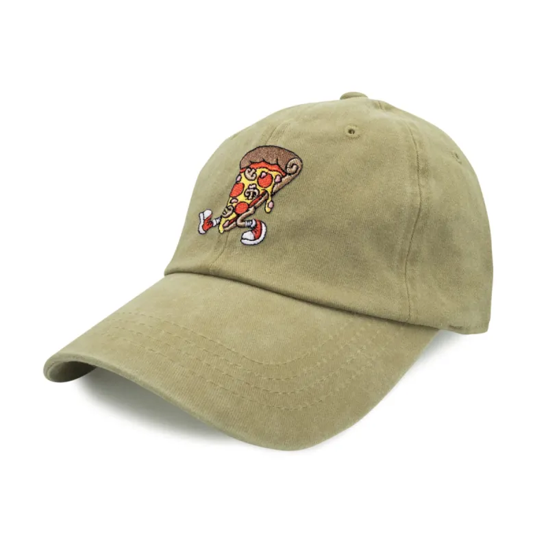The Best Pizza Embroidered Pigment Dye Cap sold by Black Maple Trading