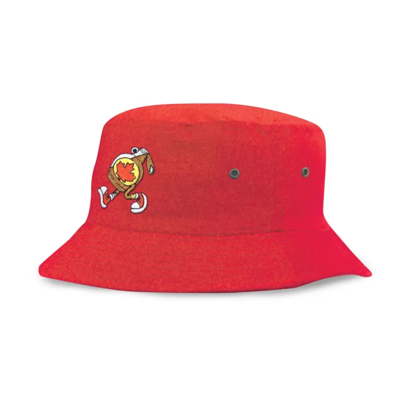The Best Maple Syrup Embroidered Organic Cotton Bucket Hat sold by Black Maple Trading