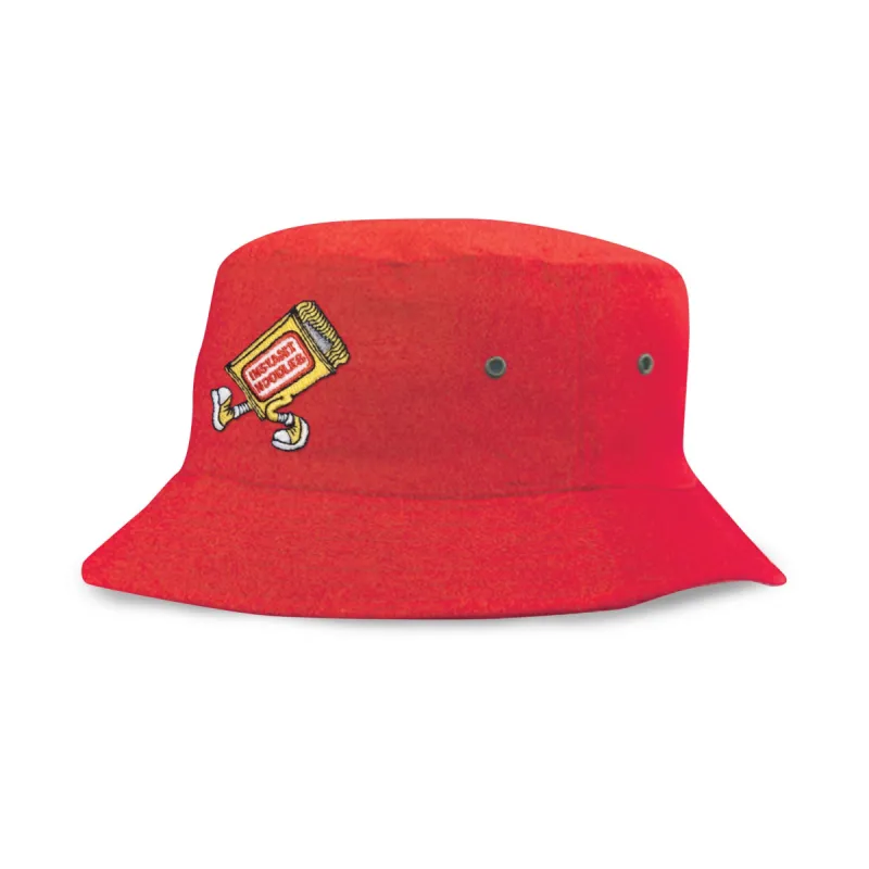 The Best Instant Noodles Embroidered Organic Cotton Bucket Hat sold by Black Maple Trading