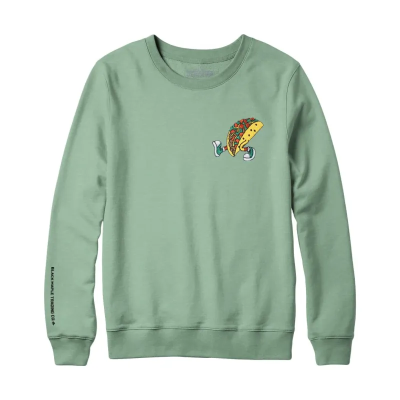 The Best Taco Embroidered Sweatshirt and Hoodie sold by Black Maple Trading