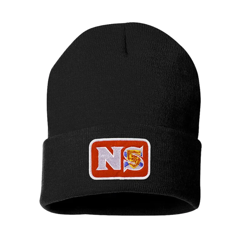 Nova Scotia Acronym Patch Tuque sold by Black Maple Trading