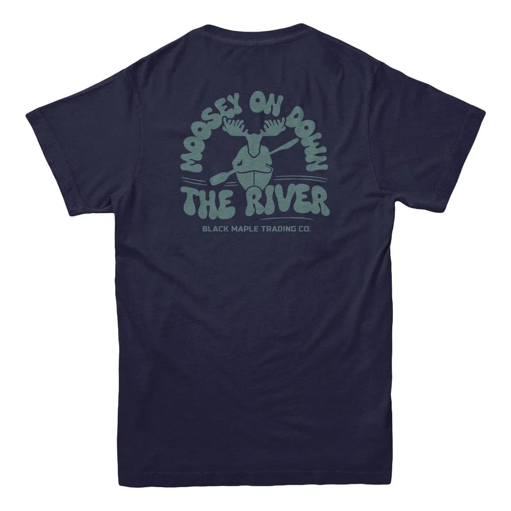 Moosey on Down the River T-shirt sold by Black Maple Trading product image thumbnail 4