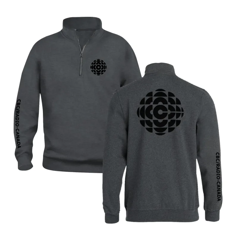 CBC 1986 Black Logo Quarter Zip Sweatshirt sold by Black Maple Trading