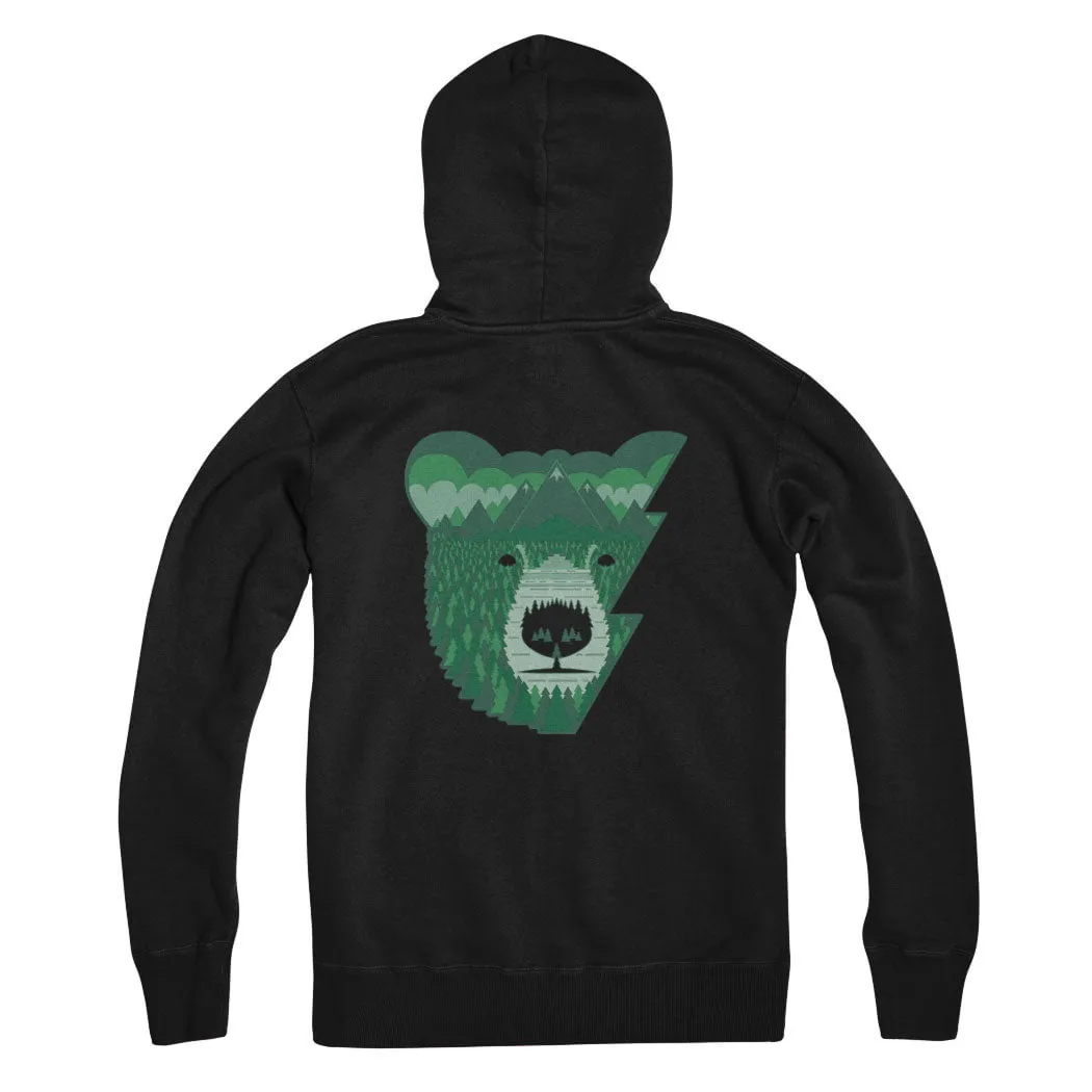 Bear Country Zip Hoodie sold by Black Maple Trading product image thumbnail 3