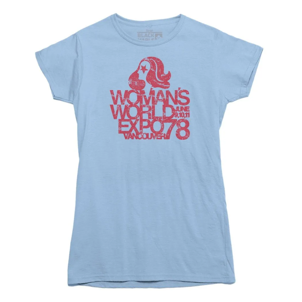 Woman's World Expo 78 T-shirt sold by Black Maple Trading product image thumbnail 2