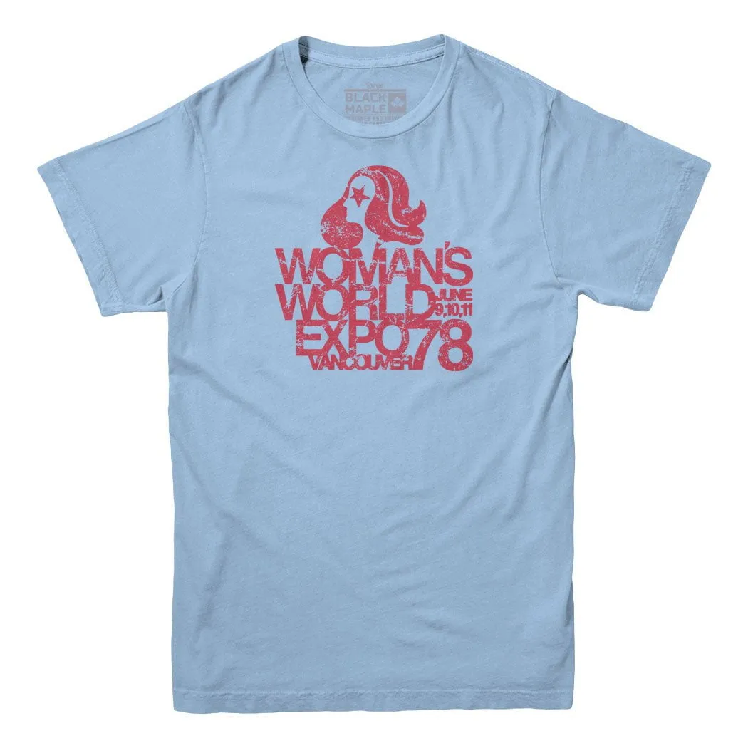 Woman's World Expo 78 T-shirt sold by Black Maple Trading product image thumbnail 5