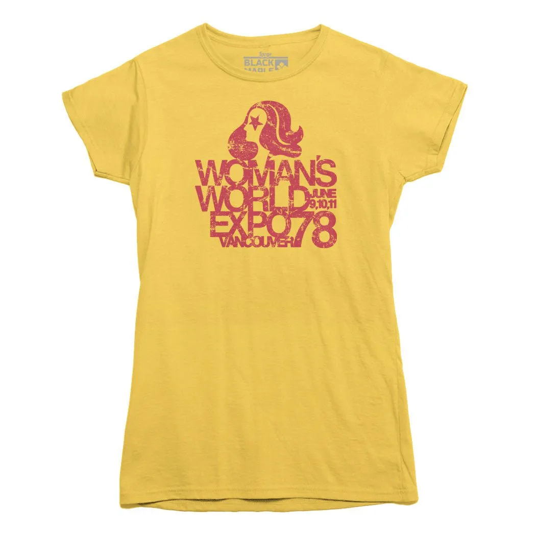 Woman's World Expo 78 T-shirt sold by Black Maple Trading