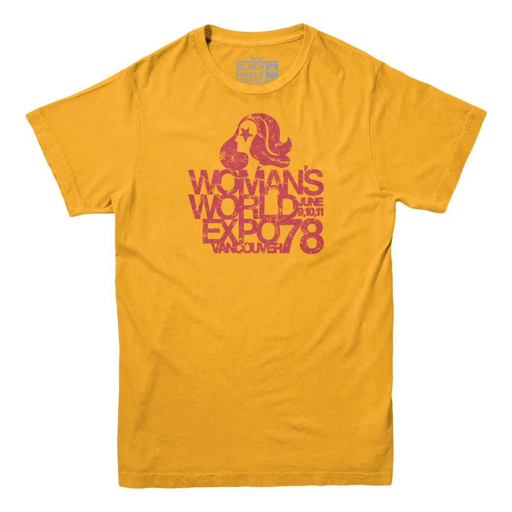 Woman's World Expo 78 T-shirt sold by Black Maple Trading product image thumbnail 4