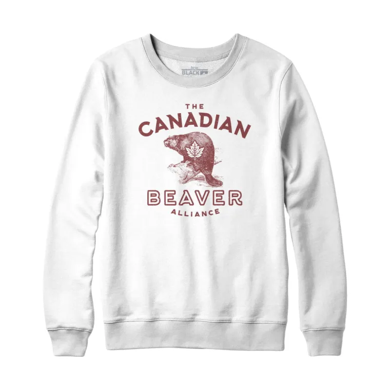 Canadian Beaver Alliance Sweatshirt and Hoodie sold by Black Maple Trading