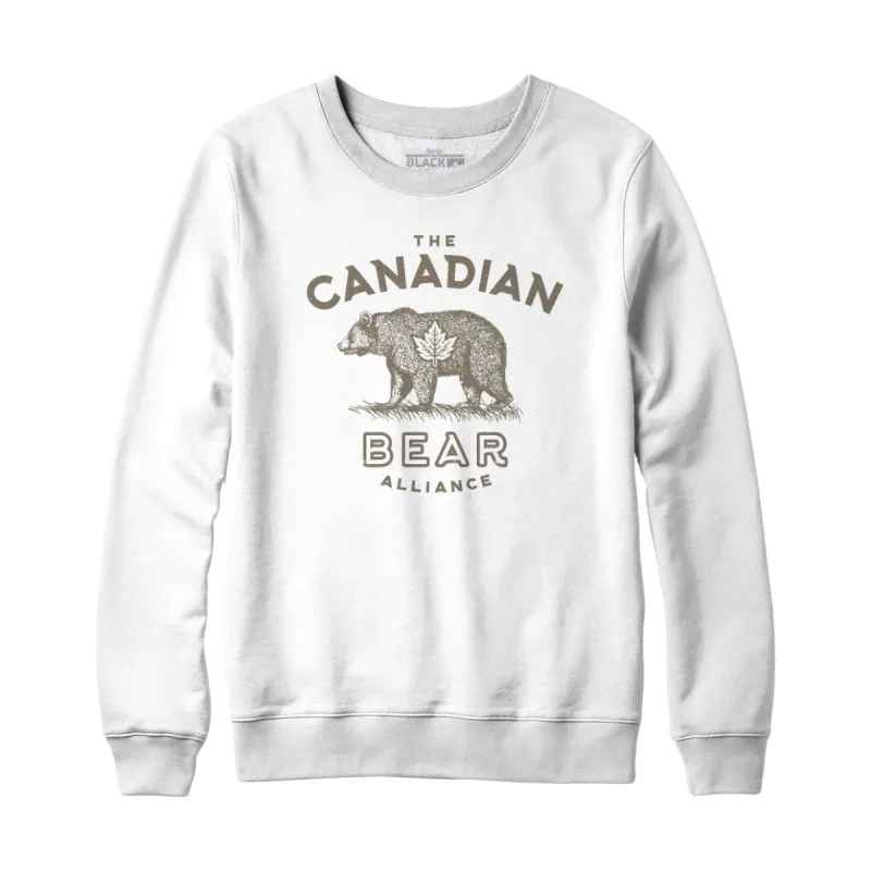 Canadian Bear Alliance Sweatshirt and Hoodie sold by Black Maple Trading