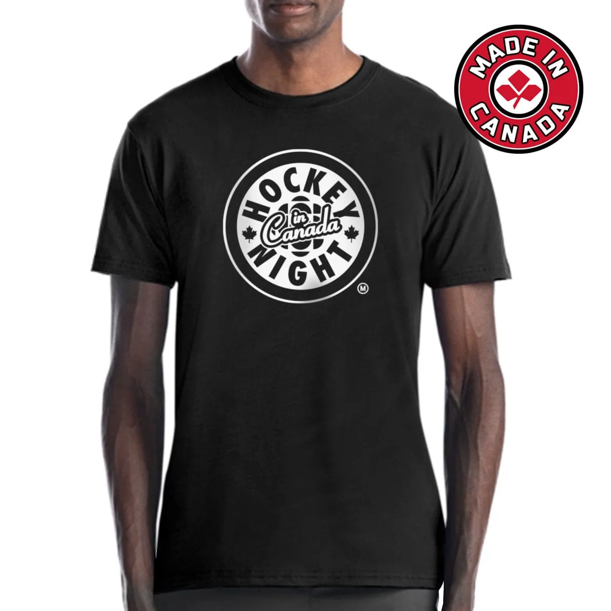 Hockey Night in Canada White Logo - Made in Canada T-shirt sold by Black Maple Trading product image thumbnail 2