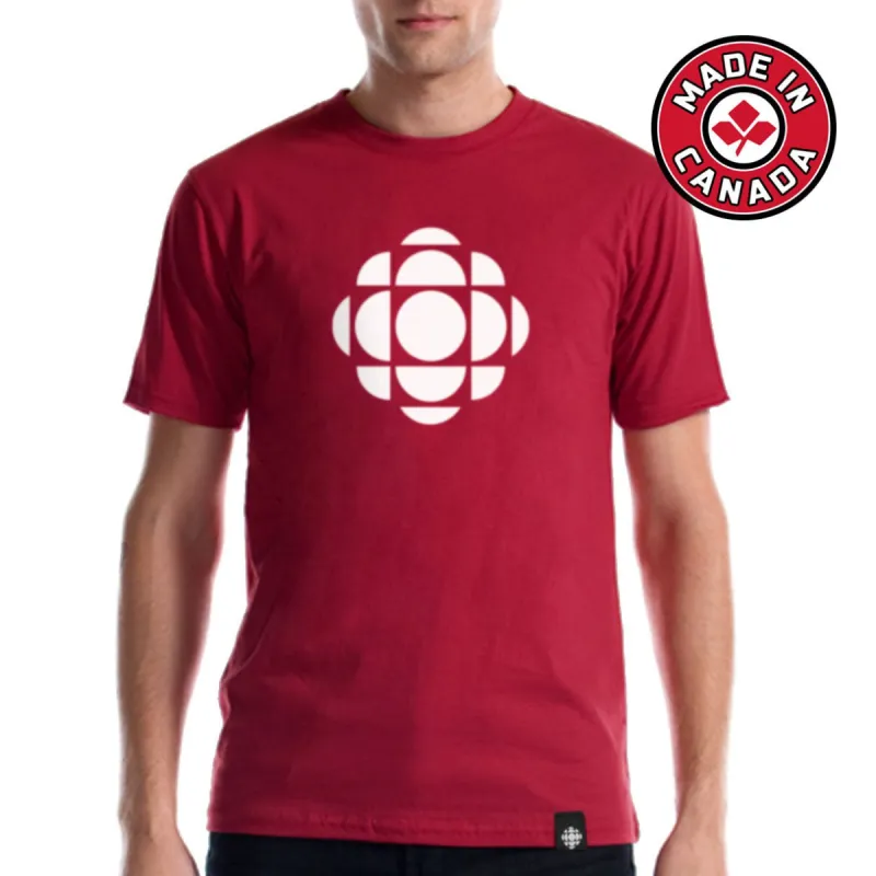CBC White Gem Logo - Made in Canada T-shirt sold by Black Maple Trading
