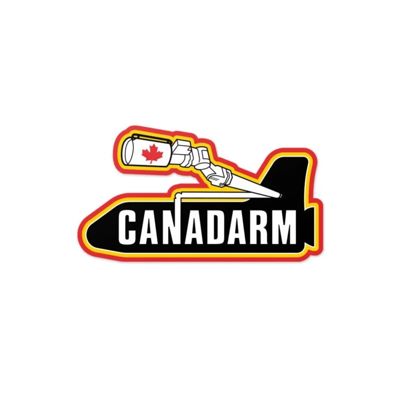 Canadarm Logo Vinyl Sticker made by Black Maple Trading