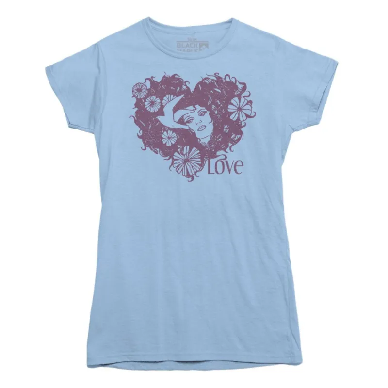 Love Hippie Hair T-shirt sold by Black Maple Trading