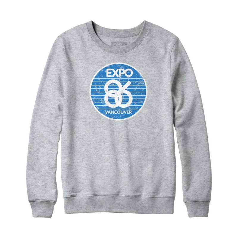 Expo 86 Retro Stripe Logo Sweatshirt and Hoodie sold by Black Maple Trading