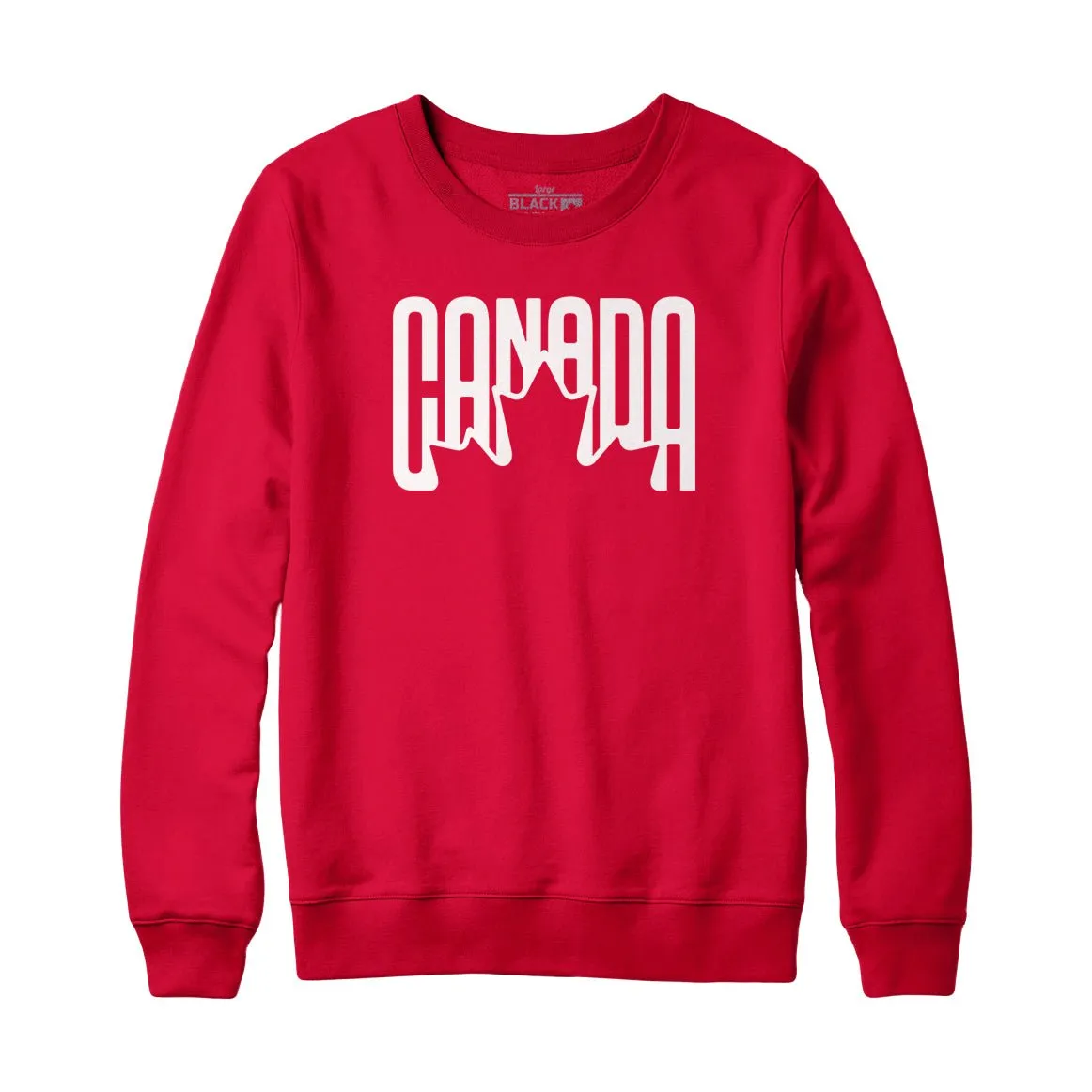 Canada Leaf Retro Design Sweatshirt and Hoodie sold by Black Maple Trading product image thumbnail 2