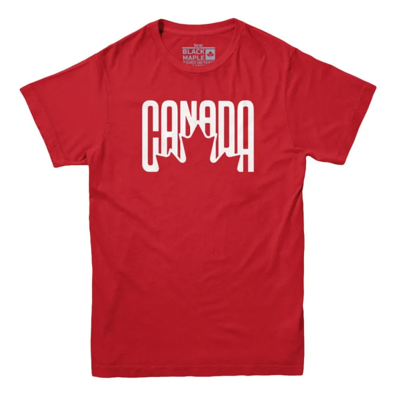 Canada Leaf Retro Design T-shirt sold by Black Maple Trading