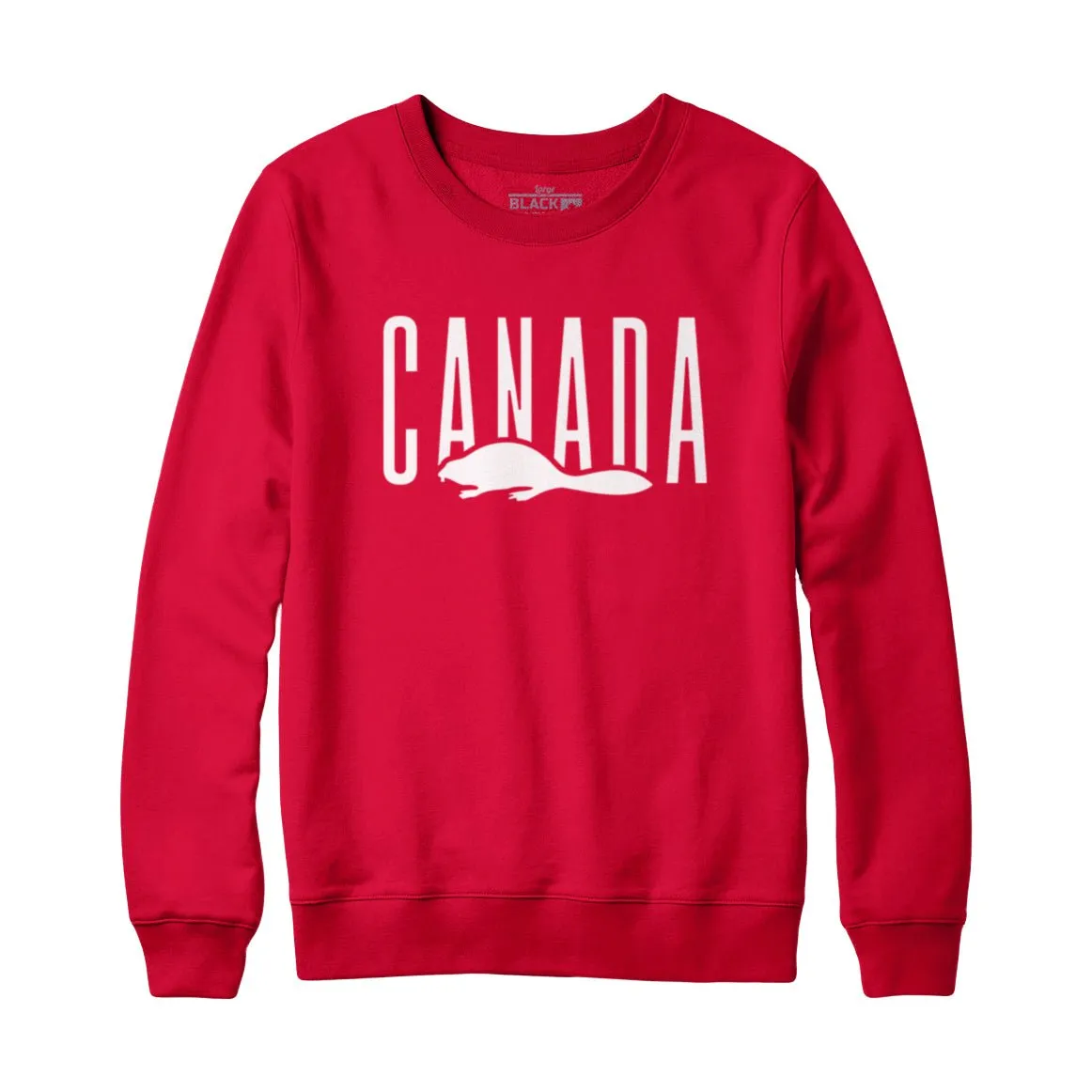 Canada Beaver Logo Sweatshirt and Hoodie sold by Black Maple Trading product image thumbnail 2