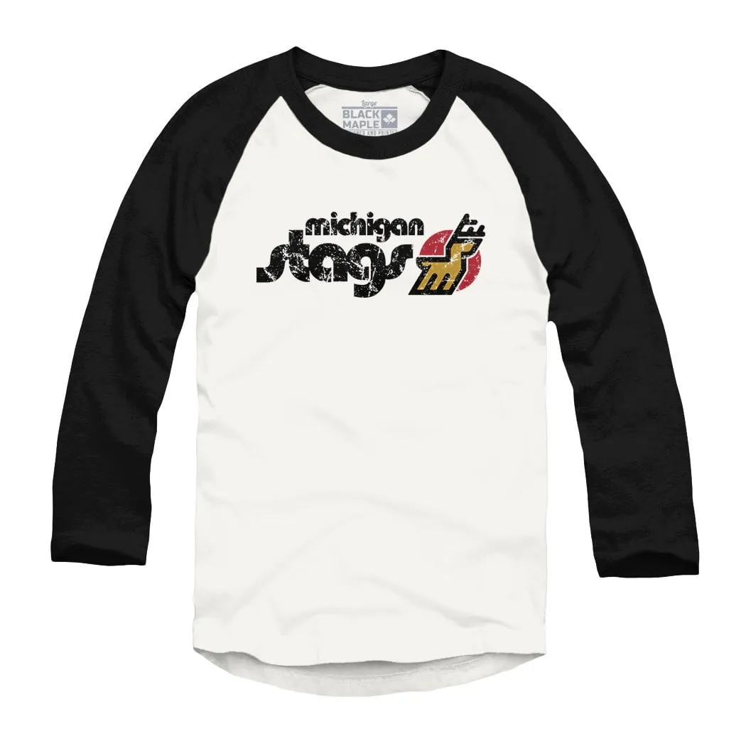 Michigan Stags Raglan sold by Black Maple Trading product image thumbnail 2